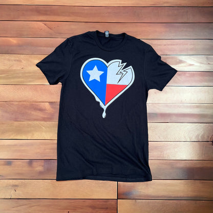 Crooked Hearts Over Texas Shirt